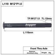 โครงเหล็กตะเกียบหน้าจักรยานเสือหมอบ12X100 12X110ผ่านเพลาล้อ12X142 12 12X148 M12xP1.0/P1.5/P1.75ชิ้นส