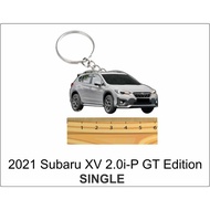 2021 Subaru XV 2.0i-P GT Edition xv grey 2d keychain