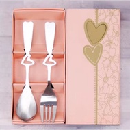 ［SG Seller Ready Stock] Fork &amp; Spoon Set Wedding Favors / Kahwin Berkat / Party Favors