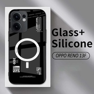 HP New Oppo Reno 13F Glass Softcase 2025 - Casing New Oppo Reno 13Fhp - K14