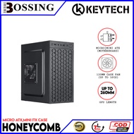 KEYTECH Honeycomb Micro ATX Cube Computer Case, Micro Min ATX ,ITX Black USB 2.0 Office Gaming Computer Desktop Case PC Cases
