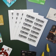 客製 發票 防水貼紙 電子發票載具 手機條碼 載具 條碼 姓名貼