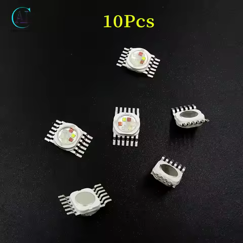 10Pcs/Pack 10W RGBWA UV 4 in 1 / 5 in 1 / 6 in 1 LED Bead Light Source for Stage Lights Maintenance