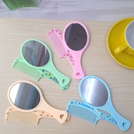 Aesthetic Mirror Standing Glass Round Mirror Aesthetic Glass Makeup Mirror