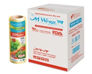 ซีนแรปอาหาร ยกลัง M Wrap Save ม้วนใหญ่ หน้ากว้าง 20 - 45 ซม.ยาว 500 ม. หนา 8 ไมครอน