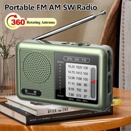 Mini Portable FM AM SW Radio High Sensitivity DSP Chip Radios Receiver Built-in Loud Volume Speaker 