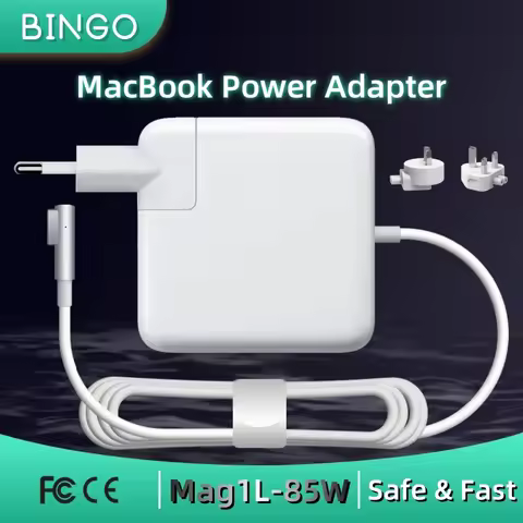 BINGO New 85W Magsafe1-L Magnetic Charging Power Adapter for MacBook Air/Pro Series : A1286 A1297 A1