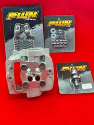 ฝาสูบ110i/4วาวอุปกรณ์ครบชุด พร้อมแคมใส่ลูก53ขึ้นถึง58 พร้อมเปิดพอทCNCพร้อมเซ็ทหลังวาว