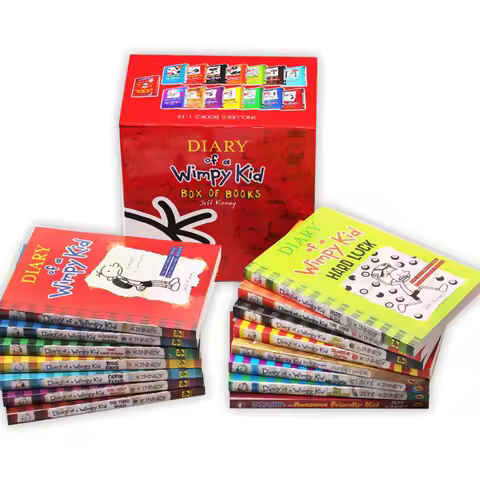 20PCS/Set English Picture Book Diary of a Wimpy kid Comic Bridge Novel Children Daily Reading Book B