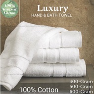 TEXTILE Cotton -100% Cotton 70CM X 140CM (Bath Towel White) Hotel towel Grade tuala mandi dewasa hot