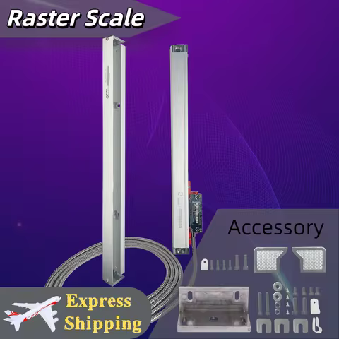 Sino KA-500 Slim Linear Glass Scale Ruler Digital DRO Grating Ruler 1um TTL Precision Measurement Sm