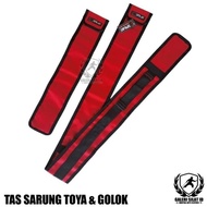 Berkah!!! 2 in 1 Tas Toya dan Golok IPSI Pencak Silat - Tempat Peralatan Silat - Sarung Toyak Rotan 
