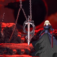 Anime Game Fate Stay Night Necklace Saber Alter Excalibur Morgan Pendant Necklaces Cosplay Halloween