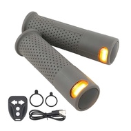 Yours MO-Scooter Hand Bar Grips with Turn Signal Light Handlebar for / E-Scooters Handle with Slot G
