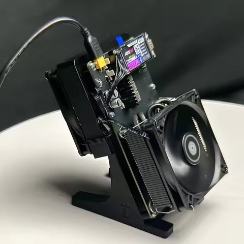 Lion New Bitaxe Miner NerdQaxe++ Rev 6.1 6T with PSU Solo miner Lottery miner with US/EU/UK/AU plug