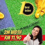 [2m X 0.5m=1unit Jointed Roll] Artificial Grass/ Rumput Karpet/ Artificial Grass Carpet Outdoor/ Artificial Grass Roll