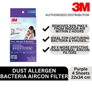3M Air Con Filter 9809-CEN (Dust Allergen & Bacteria) - Pack (Sheet Type) 22 x 34cm