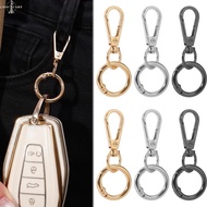 Metal Swivel Keychain - Car Key Holder Carabiner - Anti-theft Key Rings - Camping Spring Keyring - D