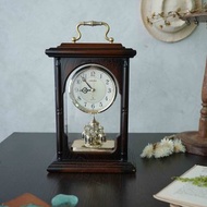 日本雜貨-古道具平成年產木製古董手提時鐘