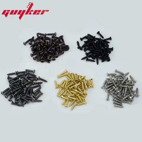 50PCS/set Acoustic Guitar Electric Guitar Guard Screw for ST TL Guitar Electric Bass Panel Screw Gui