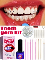 150pcs Self-Adhesive Super Shiny Tooth Gems Decoration Kit With Tools, Easy Detachment And Installat