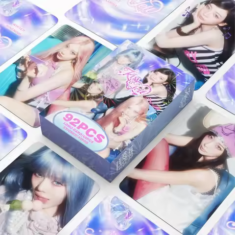 92PCS Korean Hot Female Idol New Album "Kiss N Tell" HD Lomo Cards NINGNING KARINA GISELLE WINTER Hi