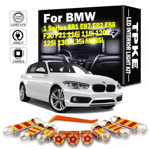 TPKE Canbus LED Car Interior Light Kit For 2003-2014 BMW 1 Series E81 E87 E82 E88 F20 F21 116i 118i 