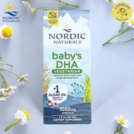 (Nordic Naturals) Babys DHA Vegetarian Omega-3 1050 mg 30 ml ดีเอชเอ สำหรับเด็ก