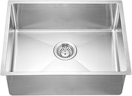 Dawn SRU201609 Undermount Small Corner Radius Single Bowl Sink, Polished Satin