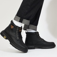 Giày Boot Nam MWC 8043 - Giày Boot Nam Cổ Cao Chất Liệu Da Bò Thời Trang