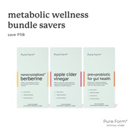 Pure Form Berberine + Apple Cider Vinegar + Pre+Probiotic for Gut Health | Metabolic Wellness Probio