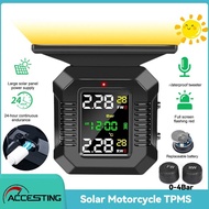 Solar Motorcycle Tire Pressure Sensors TPMS Tire Pressure Monitoring System External Tire Sensor for