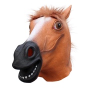 Halloween Latex Animal Horse Head Zodiac cosplay Series Gangnam style Dog Horse Jun Party Smile Donk
