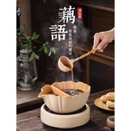 煙起閣新款合璧結晶釉煮茶器茶壺家用分茶泡花茶茶具一體茶鍋燒水