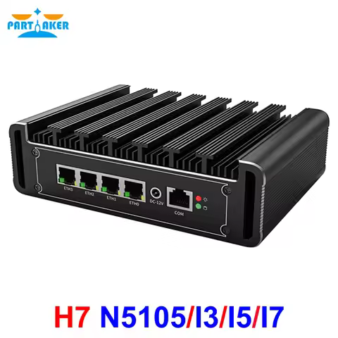 11th Gen Intel Mini PC i7 1165G7 i5 1135G7 7505 4 Intel i226 2.5G LAN DDR4 NVMe DP Celeron N5105 Fan