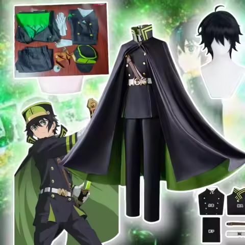 Yuichiro Hyakuya Cosplay Anime Seraph of the end Costume Wig Halloween Clothes