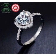 Proposal ring, engagement ring, high-quality Italian Silver wedding ring, 1CT Moissanite diamond wit