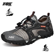 Fox Cycling Team Men Mtb Sneaker Breathable Mountain Bike Shoes Self Locking Cleats Dirt Road Bicycle Shoes Zapatilla Mtb Hombre