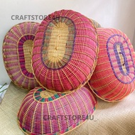 TUDUNG SAJI ROTAN BUJUR (BESAR)//OVAL SHAPE RATTAN FOOD COVER(LARGE)