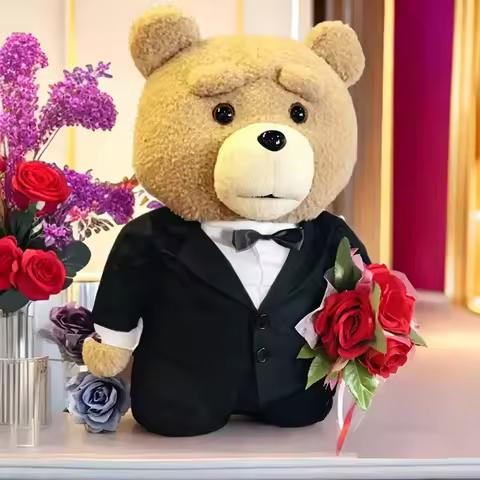 13 styles Movie Teddy Bear Ted 2 Plush Toys In Apron Soft Stuffed Animals Plush 45cm A birthday pres