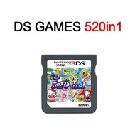 520in1 Game Card Nintendo DS 3DS, Multi-Game Cartridge for Classic Console Gaming