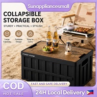 Foldable Storage Box Portable Plastic Storage Crate Large Capacity for Camping Picnic Storage box