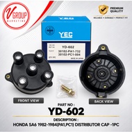 HONDA SA6 1982-1984(PA1,PC1) DISTRIBUTOR CAP(YD-602) MADE IN JAPAN - 1PC