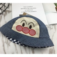 Thai Stock ️ Q510 Children's Hat 4in1 Front-Back-Out-Inner (Jeans Color)