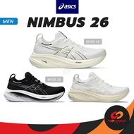 Asics Men's Gel-Nimbus 26 รองเท้าวิ่งผู้ชาย สายซัพพอร์ท เบา นุ่ม สีขาว