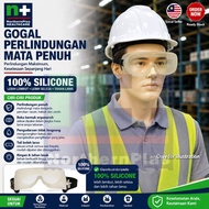 Goggles 100% Solf Silicone/Safety Goggles/Gogal perlindungan mata penuh