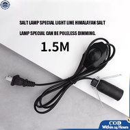 1.5m Salt Lamp Cord E12 Socket Replacement Cable for Himalayan Salt Rock Lamp US Plug