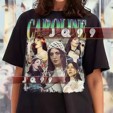 CAROLINE POLACHEK Shirt Retro Tees Bootleg Tshirt Vintage 90s Indie Pop Star