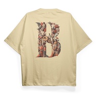 Benidson Oversized T-Shirt cream Floral Monogram