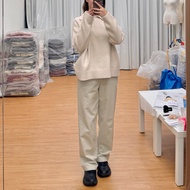 Te * 32wardrobe-Small Straight Casual Pants 76189g